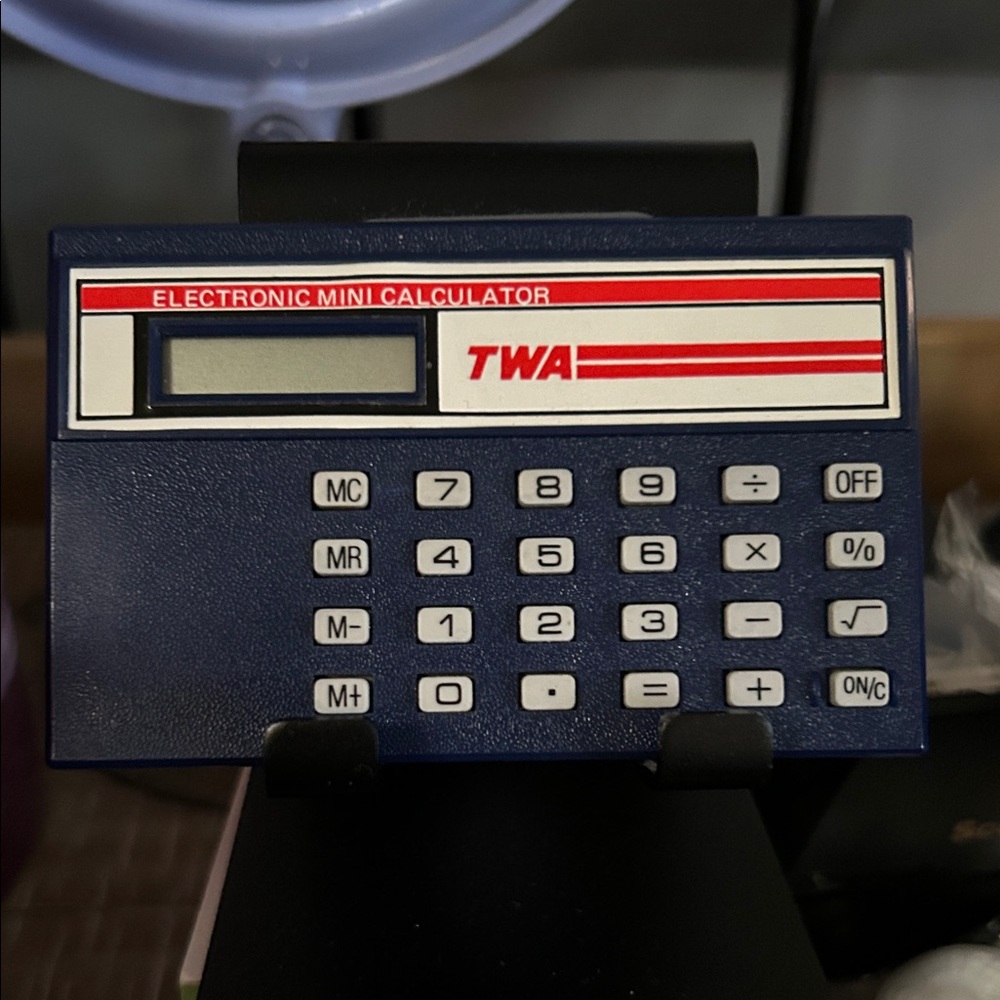 TWA Mini Calculator in Blue